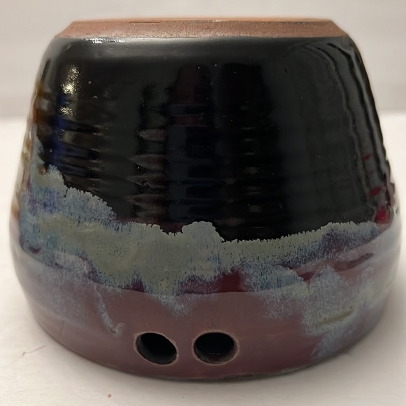 Hand Made Chopstick Pottery Bowl Beautiful Glaze - Picture 7 of 8
